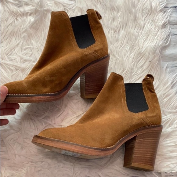 Maje Suede Elasticised Carmel Booties sz 36 - Picture 3 of 8